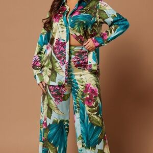 ✨NWOT✨Nova Luxe Kyoto Satin Pant Set